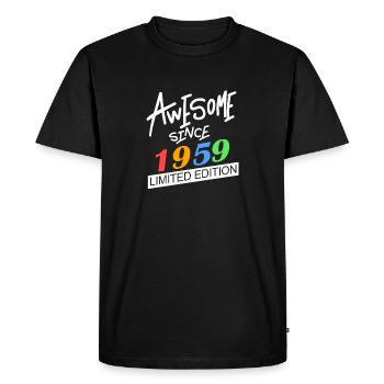 1959 - Né en 1959 - Fantastique depuis 1959 - T-shirt Premium bio Homme - noir - Devant - Nico (187cm)