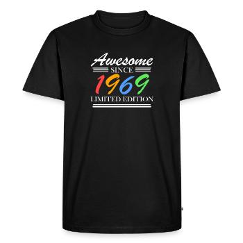 1969 - Né en 1969 - Fantastique depuis 1969 - T-shirt Premium bio Homme - noir - Devant - Nico (187cm)