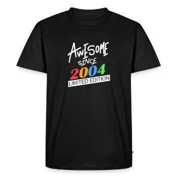 2004 - Millésime 2004 - Fantastique depuis 2004 - T-shirt Premium bio Homme - noir - Devant - Nico (187cm)