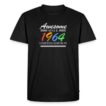 1964 - Né en 1964 - Fantastique depuis 1964 - T-shirt Premium bio Homme - noir - Devant - Nico (187cm)