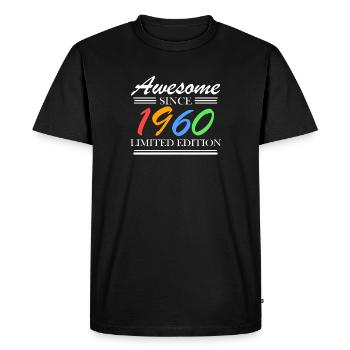 1960 - Né en 1960 - Fantastique depuis 1960 - T-shirt Premium bio Homme - noir - Devant - Nico (187cm)