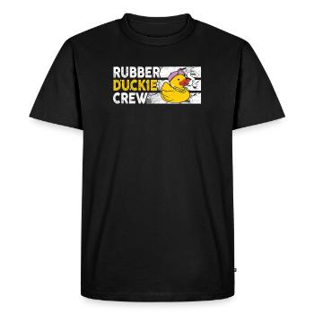 Rubber Duck Rubber Duckie Crew - Men's Premium Organic T-Shirt - black - Front - Nico (187cm)