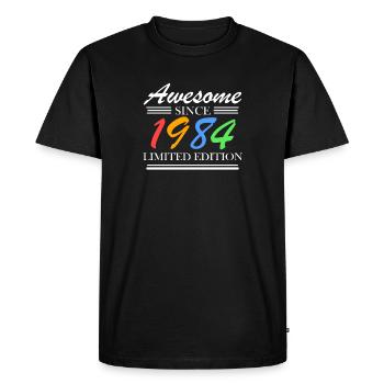 1984 - Né en 1984 - Fantastique depuis 1984 - T-shirt Premium bio Homme - noir - Devant - Nico (187cm)