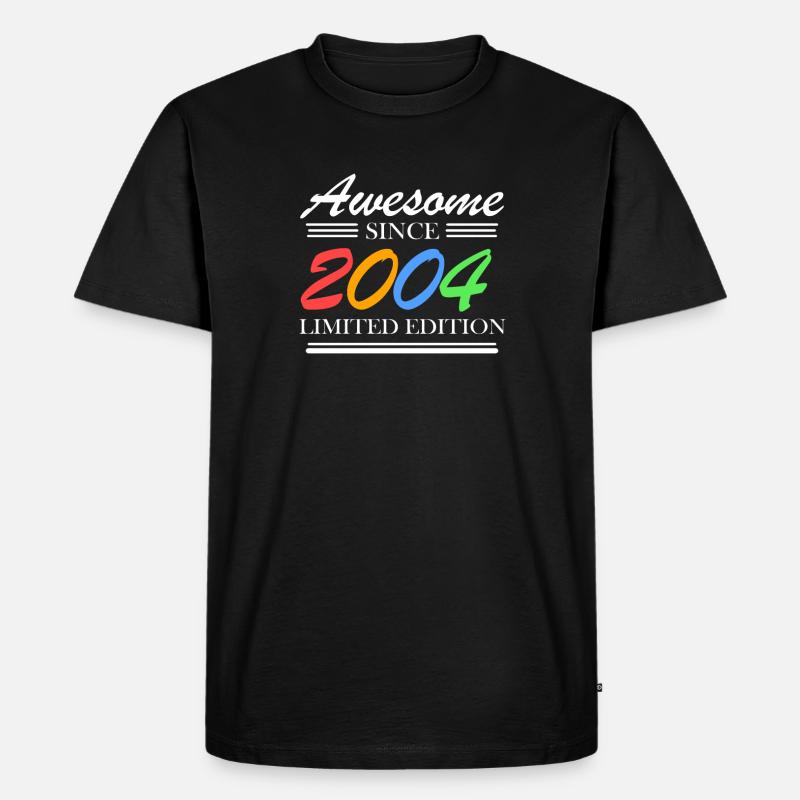 2004 - Männer Premium Bio T-Shirt - Schwarz