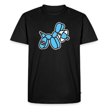 Artiste de ballon Drôle De Ballon Animal Collier de Chien Collier - T-shirt Premium bio Homme - noir - Devant - Nico (187cm)