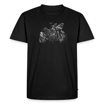 Motocyclette - T-shirt Premium bio Homme - noir - Devant - Nico (187cm)