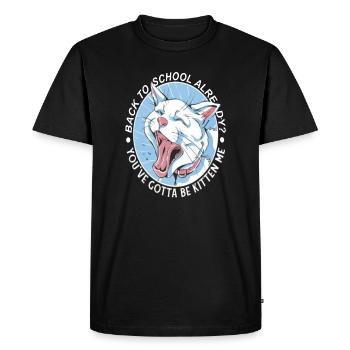 Logo du Cercle de Chiens de l’École - T-shirt Premium bio Homme - noir - Devant - Nico (187cm)