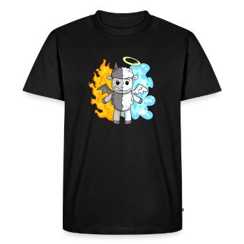Sheep - Angels and Devils - Men's Premium Organic T-Shirt - black - Front - Nico (187cm)