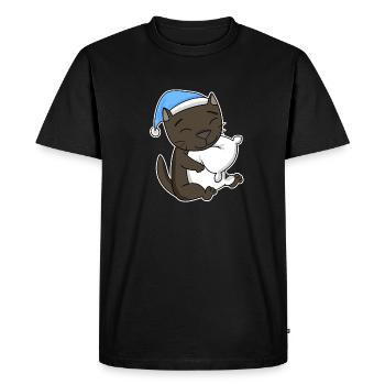 Chat race de chat La Havane - T-shirt Premium bio Homme - noir - Devant - Nico (187cm)
