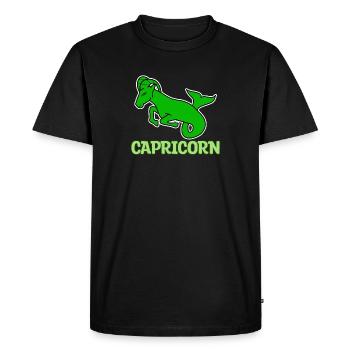 Zodiaque Capricorne Superstition Horoscope Astronomie - T-shirt Premium bio Homme - noir - Devant - Nico (187cm)