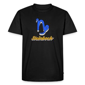 Superstition Esoteric Capricorn Horoscope Constellation - Men's Premium Organic T-Shirt - black - Front - Nico (187cm)
