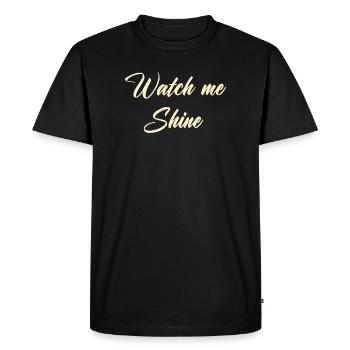 Regardez-moi briller - T-shirt Premium bio Homme - noir - Devant - Nico (187cm)