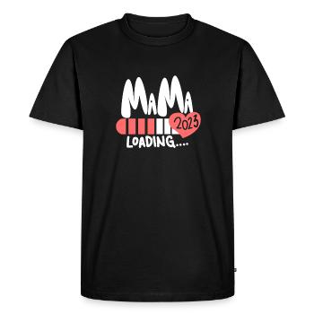 Mom 2023 Mother Pregnancy Pregnant - Men's Premium Organic T-Shirt - black - Front - Nico (187cm)