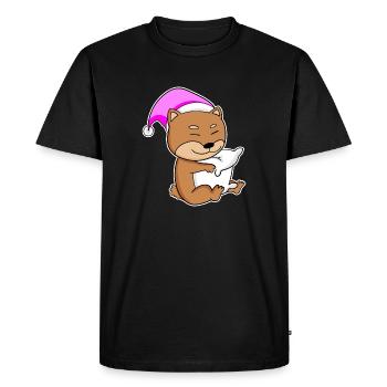 Chien de race de chien Shiba Inu - T-shirt Premium bio Homme - noir - Devant - Nico (187cm)
