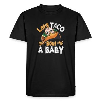 Let’s Taco Bout A Party Taco Anniversaire - T-shirt Premium bio Homme - noir - Devant - Nico (187cm)