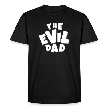diabolique, EVIL, diable, papa humour, evil dad - T-shirt Premium bio Homme - noir - Devant - Nico (187cm)