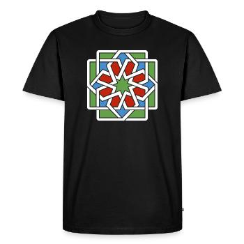 Andalousie 4 (foncé) - T-shirt Premium bio Homme - noir - Devant - Nico (187cm)