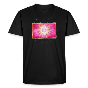 SoulsLight Cosmic Love Sonja Ariel von Staden - Men's Premium Organic T-Shirt - black - Front - Nico (187cm)