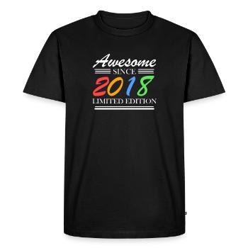 2018 - Fantastique depuis 2018 - Millésime 2018 - T-shirt Premium bio Homme - noir - Devant - Nico (187cm)