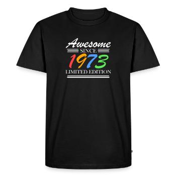 1973 - Fantastique depuis 1973 - Né en 1973 - T-shirt Premium bio Homme - noir - Devant - Nico (187cm)