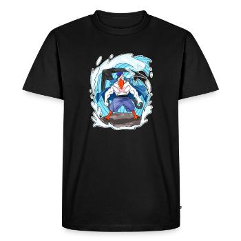 Mouette - T-shirt Premium bio Homme - noir - Devant - Nico (187cm)