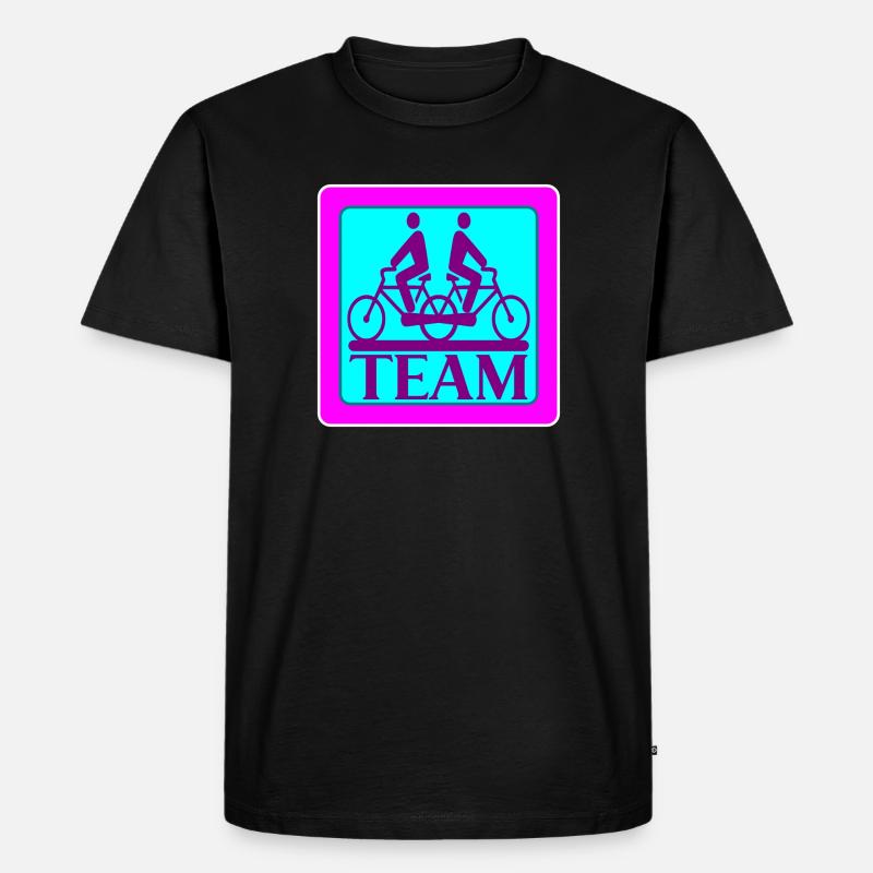 TEAM PROBLEMS - BICYCLE - STRATEGY - Men's Premium Organic T-Shirt - black