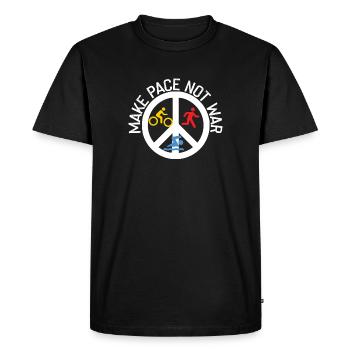 Accélérez au lieu de triathlètes de guerre - T-shirt Premium bio Homme - noir - Devant - Nico (187cm)