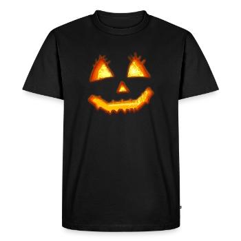citrouille - T-shirt Premium bio Homme - noir - Devant - Nico (187cm)
