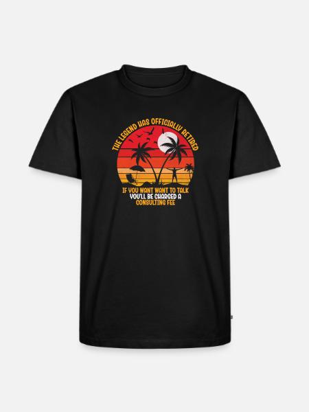 The legend is officially retired - Men's Premium Organic T-Shirt - black