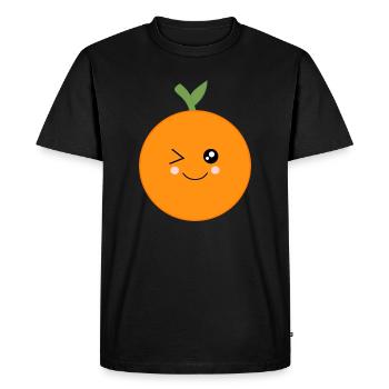 Oranges Fruits Fruits Costume Carnaval Carnaval - T-shirt Premium bio Homme - noir - Devant - Nico (187cm)