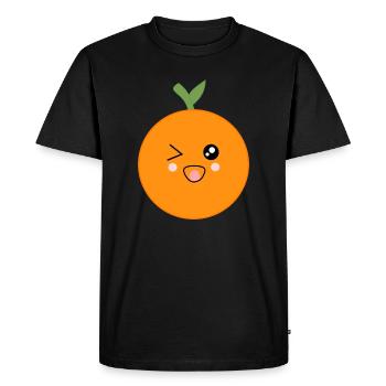 Oranges Fruits Fruits Costume Carnaval Carnaval - T-shirt Premium bio Homme - noir - Devant - Nico (187cm)