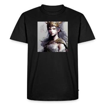 Manga Girl Schildmaid - T-shirt Premium bio Homme - noir - Devant - Nico (187cm)