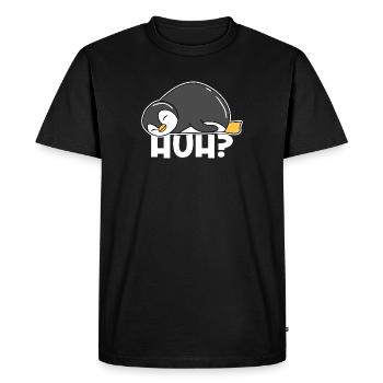 Pingouin Disant Oiseau Animal Zoo Oiseau de mer Froid - T-shirt Premium bio Homme - noir - Devant - Nico (187cm)