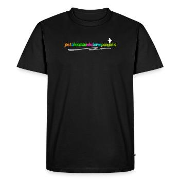 Déclaration du manchot d’Antarctique Oiseau animal Oiseau de mer - T-shirt Premium bio Homme - noir - Devant - Nico (187cm)