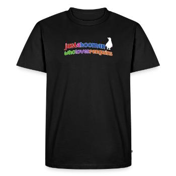 Bird Animal Penguin Zoo South Pole Statement Seabird - Men's Premium Organic T-Shirt - black - Front - Nico (187cm)