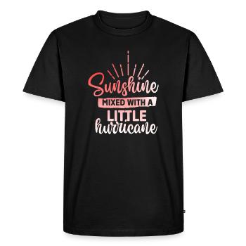 Soleil mélangé à un ouragan - T-shirt Premium bio Homme - noir - Devant - Nico (187cm)