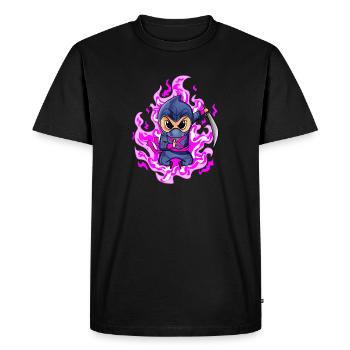 Ninja Girl in Pink - Men's Premium Organic T-Shirt - black - Front - Nico (187cm)