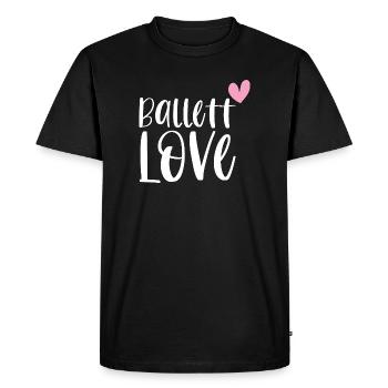 Ballet Love Ballet Danseuse Ballerine Cadeau - T-shirt Premium bio Homme - noir - Devant - Nico (187cm)