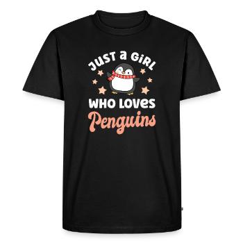 Pingouins Pingouins - T-shirt Premium bio Homme - noir - Devant - Nico (187cm)