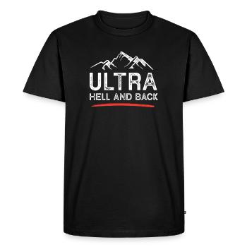Ultra – Enfer et retour - T-shirt Premium bio Homme - noir - Devant - Nico (187cm)