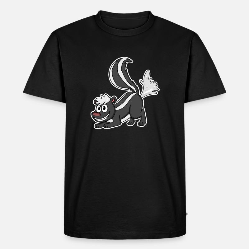 Skunks Stinktier - Männer Premium Bio T-Shirt - Schwarz