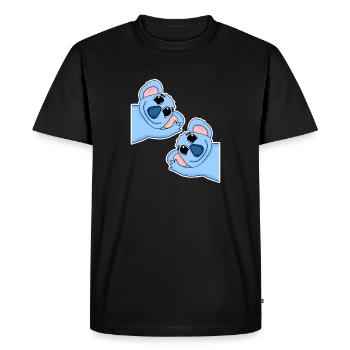 Koala Koalas - Men's Premium Organic T-Shirt - black - Front - Nico (187cm)