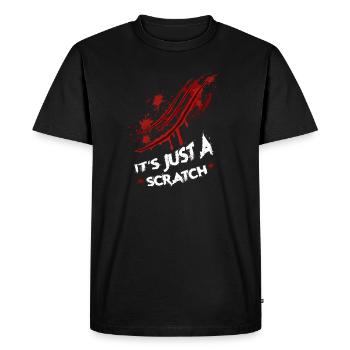 Marque à gratter d’Halloween - T-shirt Premium bio Homme - noir - Devant - Nico (187cm)