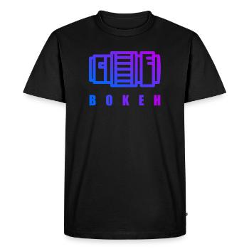 Telephoto Lens Bokeh Photography Camera Shirt - Men's Premium Organic T-Shirt - black - Front - Nico (187cm)