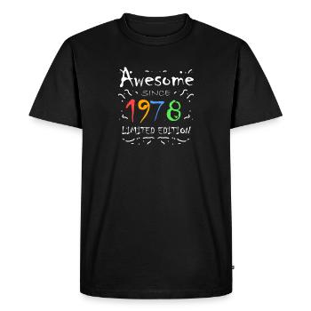 1978 - T-shirt Premium bio Homme - noir - Devant - Nico (187cm)