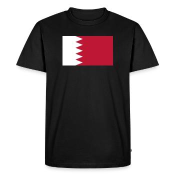 Qatar Flag Flag - Men's Premium Organic T-Shirt - black - Front - Nico (187cm)