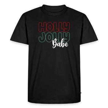 Holly Jolly Babe - T-shirt Premium bio Homme - noir - Devant - Nico (187cm)
