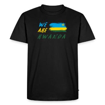 Nous sommes le Rwanda - T-shirt Premium bio Homme - noir - Devant - Nico (187cm)