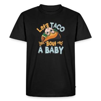 Let’s Taco Bout A Party Taco Birthday - T-shirt Premium bio Homme - noir - Devant - Nico (187cm)