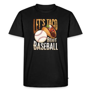 Let’s Taco Bout Baseball - T-shirt Premium bio Homme - noir - Devant - Nico (187cm)